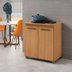 Balcão com Tampo para cooktop 4 Bocas Fox - Cinamomo - ATM