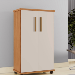 Multiuso Sapateira 2 portas Berlim - Cinamomo/Off White - ATM