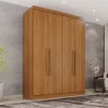 Guarda-Roupa Solteiro 4 Portas Sem Pés Recife - Cinamomo - Sallêto
