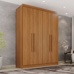 Guarda-Roupa Solteiro 4 Portas Sem Pés Recife - Cinamomo - Sallêto